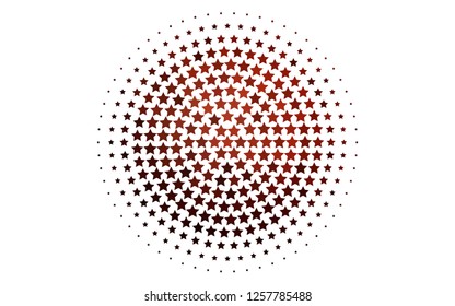Light Red vector template with sky stars. Modern geometrical abstract illustration with stars. The template can be used as a background.