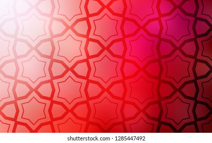 Light Red vector template with sky stars. Decorative illustration with stars on abstract template. Smart design for your business advert.
