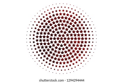 Light Red vector template with sky stars. Shining colored illustration with stars. The template can be used as a background.