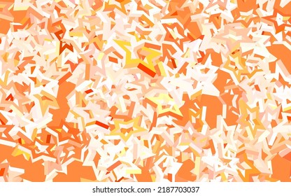 Light Red vector template with sky stars. Blurred decorative design in simple style with stars. Pattern for futuristic ad, booklets.
