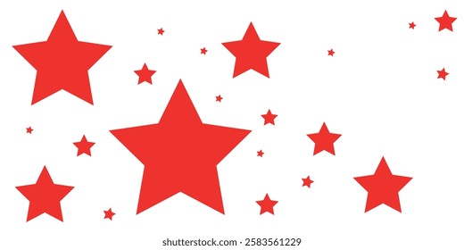 Light Red vector template with sky stars. Blurred decorative design in simple style with stars.