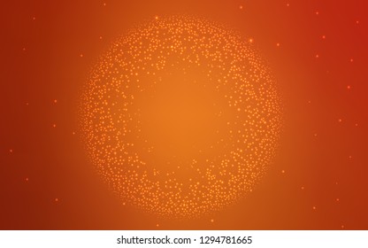 Light Red vector template with space stars. Glitter abstract illustration with colorful cosmic stars. Smart design for your business advert.