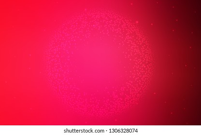 Light Red vector template with space stars. Shining illustration with sky stars on abstract template. Smart design for your business advert.
