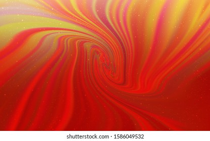 Light Red vector template with space stars. Shining illustration with sky stars on abstract template. Best design for your ad, poster, banner.