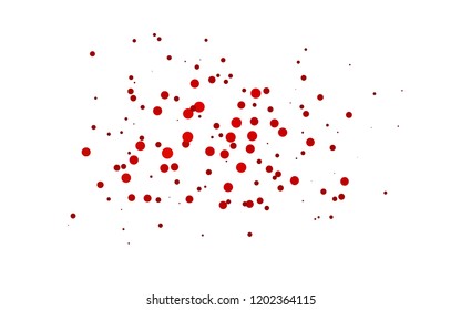 Light Red vector template with spots. Glitter abstract illustration with blurred drops of rain. Pattern for ads, leaflets.