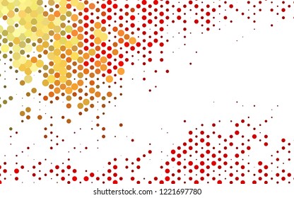 Light Red vector template with spots. Modern abstract illustration with colorful water drops. Pattern for beautiful websites.