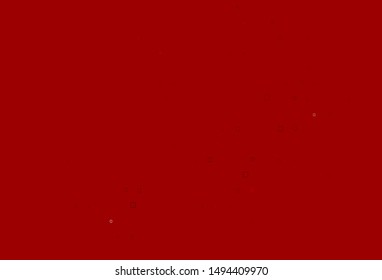 Light Red vector template with spots, rectangles. Glitter abstract illustration with cubes, circles. Design for business adverts.