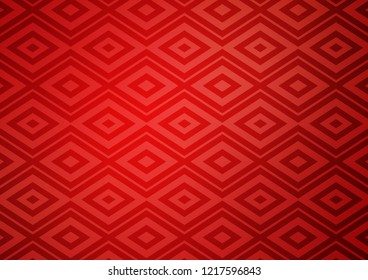 Light Red vector template with sticks, squares. Colorful decorative design in simple style with lines, rhombuses. Pattern for business booklets, leaflets.