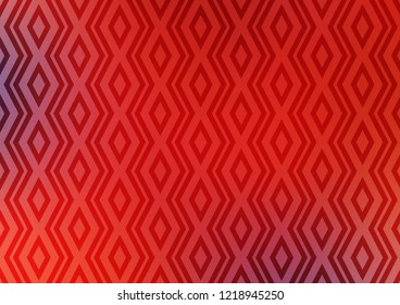 Light Red vector template with sticks, squares. Colorful decorative design in simple style with lines, rhombuses. Best design for your ad, poster, banner.