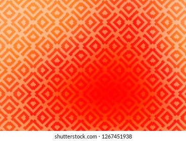 Light Red vector template with sticks, squares. Colorful illustration with lines, cubes on abstract template. Pattern for ads, posters, banners.