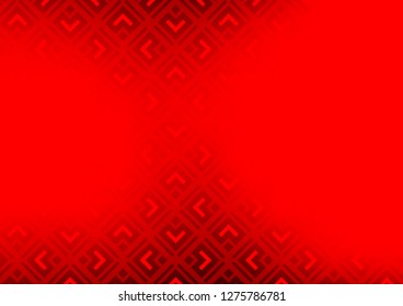 Light Red vector template with sticks, squares. Colorful decorative design in simple style with lines, rhombuses. Backdrop for TV commercials.