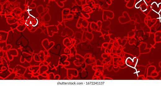 Light Red vector template with woman signs. Colorful illustration with gradient feminism shapes. Background for International Women’s Day.