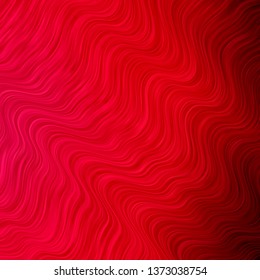 Light Red vector template with wry lines. Illustration in halftone style with gradient curves. Pattern for websites, landing pages.