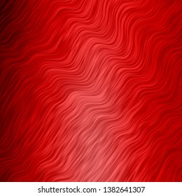Light Red vector template with wry lines. Abstract gradient illustration with wry lines. Design for your business promotion.