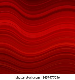 Light Red vector template with wry lines. Abstract gradient illustration with wry lines. Best design for your ad, poster, banner.