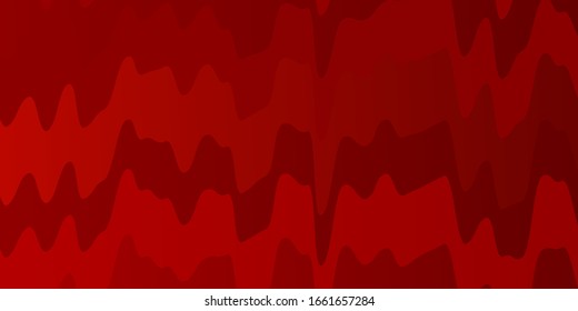 Light Red vector template with wry lines. Colorful illustration, which consists of curves. Design for your business promotion.