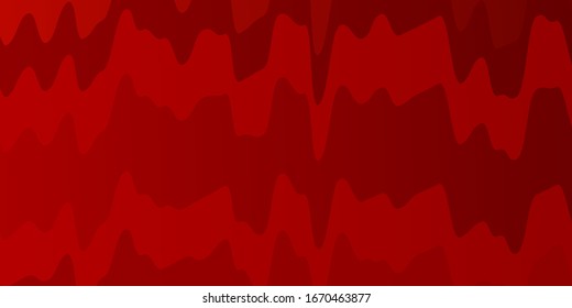 Light Red vector template with wry lines. Colorful illustration, which consists of curves. Design for your business promotion.