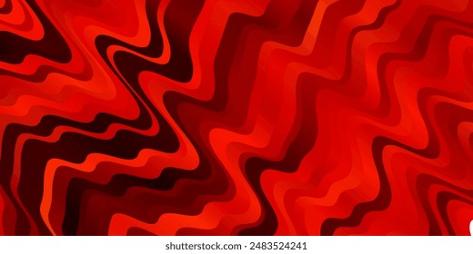 Light Red vector template with wry lines. Colorful illustration, which consists of curves. Best design for your posters, banners.
