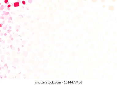 Light Red vector texture with abstract forms. Modern abstract illustration with colorful random forms. Background for a cell phone.