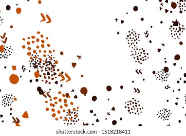Light Red vector texture with abstract forms. Colorful chaotic forms with gradient in modern style. Background for a cell phone.