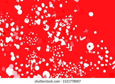 Light Red vector texture with abstract forms. Modern abstract illustration with colorful random forms. Best smart design for your business.