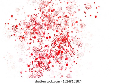 Light Red vector texture with abstract forms. Illustration with colorful gradient shapes in abstract style. Background for a cell phone.