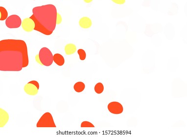 Light Red vector texture with abstract forms. Decorative design in abstract style with random forms. Modern design for your business card.