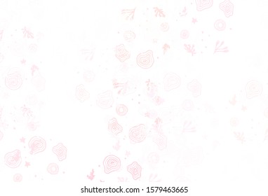 Light Red vector texture with abstract forms. Modern abstract illustration with colorful random forms. Modern design for your business card.