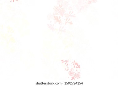 Light Red vector texture with abstract forms. Decorative design in abstract style with random forms. Modern design for your business card.