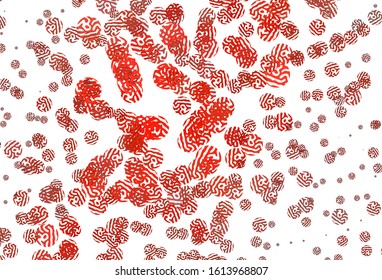 Light Red vector texture with abstract forms. Simple colorful illustration with abstract gradient shapes. Simple design for your web site.