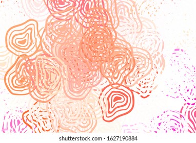 Light Red vector texture with abstract forms. Colorful chaotic forms with gradient in modern style. Best smart design for your business.