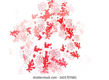 Light Red vector texture with abstract forms. Illustration with colorful gradient shapes in abstract style. Elegant design for wallpapers.
