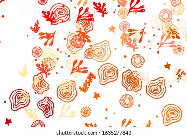 Light Red vector texture with abstract forms. Simple colorful illustration with abstract gradient shapes. Simple design for your web site.