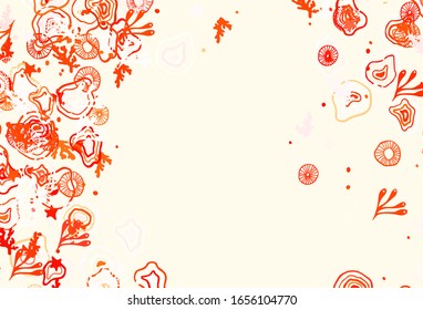 Light Red vector texture with abstract forms. Modern abstract illustration with colorful random forms. Simple design for your web site.