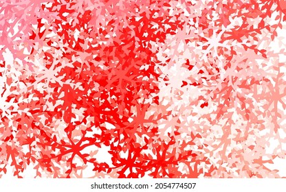 Light Red vector texture with abstract forms. Decorative design in abstract style with random forms. Simple design for your web site.