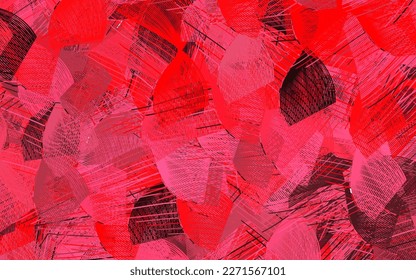 Light Red vector texture with abstract forms. Decorative design in abstract style with random forms. Best smart design for your business.