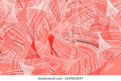 Light Red vector texture with abstract forms.