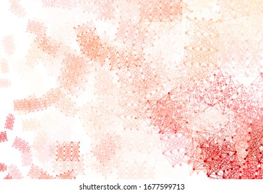 Light Red vector texture with artificial intelligence concept. Shining colorful illustration with real structure of AI. Pattern for  poster, banner of technology.