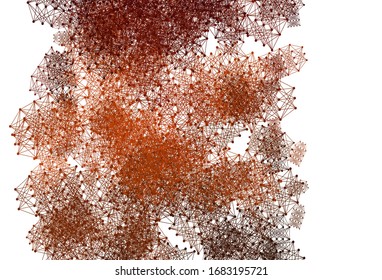 Light Red vector texture with artificial intelligence concept. Colorful design in simple style with AI links. Pattern for  poster, banner of technology.