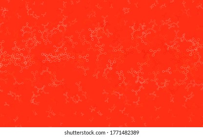 Light Red vector texture with artificial intelligence concept. Shining illustration with AI shapes on abstract template. Design for depiction of cyber innovations.