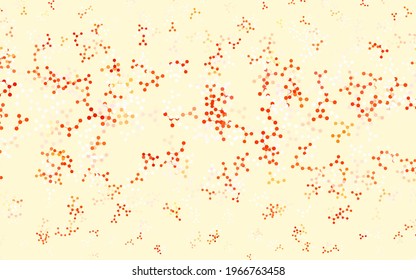 Light Red vector texture with artificial intelligence concept. Abstract illustration with links and dots of AI. Smart design for promotion of bid data.