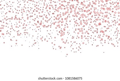 Light Red vector texture with beautiful stars. Decorative shining illustration with stars on abstract template. The pattern can be used for websites.