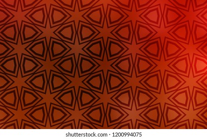 Light Red vector texture with beautiful stars. Shining colored illustration with stars. Template for sell phone backgrounds.