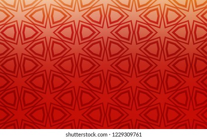 Light Red vector texture with beautiful stars. Stars on blurred abstract background with gradient. Best design for your ad, poster, banner.