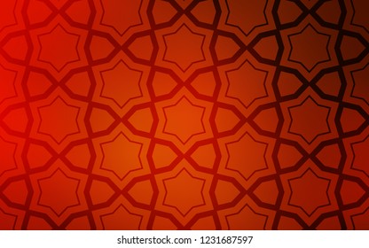 Light Red vector texture with beautiful stars. Glitter abstract illustration with colored stars. Best design for your ad, poster, banner.