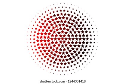 Light Red vector texture with beautiful stars. Modern geometrical abstract illustration with stars. Best design for your ad, poster, banner.