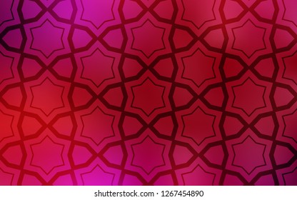 Light Red vector texture with beautiful stars. Glitter abstract illustration with colored stars. Smart design for your business advert.