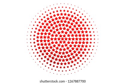 Light Red vector texture with beautiful stars. Stars on blurred abstract background with gradient. The pattern can be used for websites.