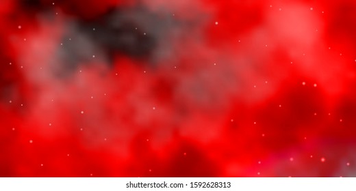 Light Red vector texture with beautiful stars. Colorful illustration with abstract gradient stars. Design for your business promotion.