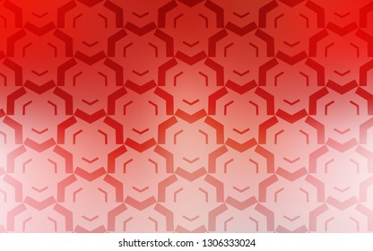 Light Red vector texture with bent lines. Geometric illustration in abstract style with gradient.  New composition for your brand book.
